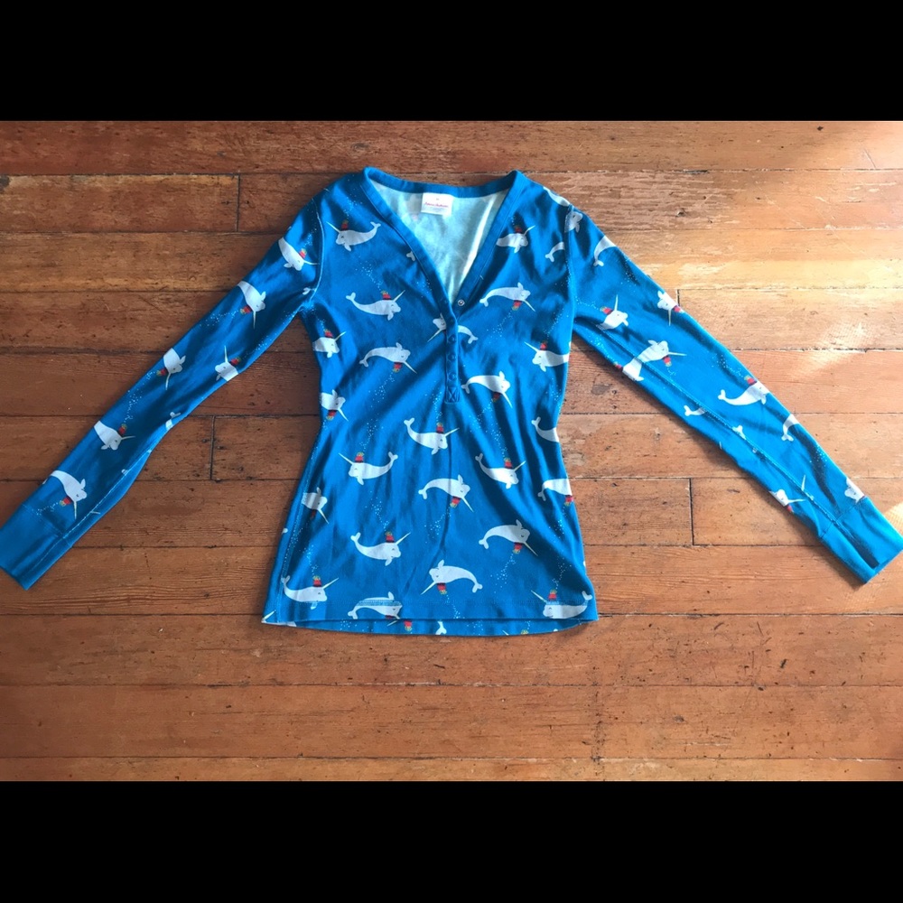 Hanna Andersson Button Up Thermal Top